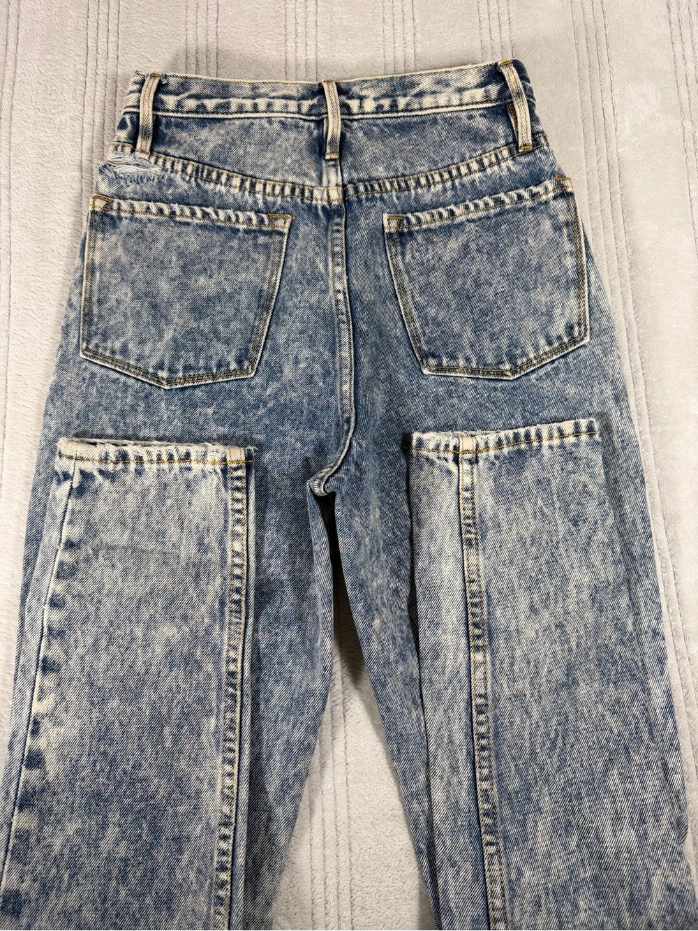 Juicy Couture Black Label Acid Wash Girlfriend Jeans Size 24 - Picture 9 of 10